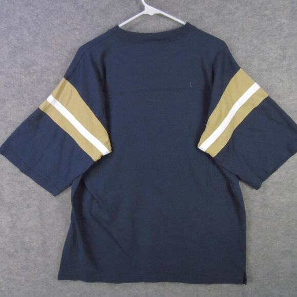 St. Louis Rams Shirt Mens large Navy Gold NFL Football Lee V-Neck Cotton T-Shirt - Picture 7 of 7
